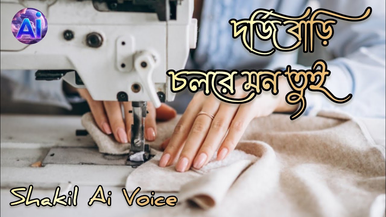 দর্জি বাড়ি চলরে মন তুই। Shakil voice AI tone. Darji Bari Chal  Re Montui.