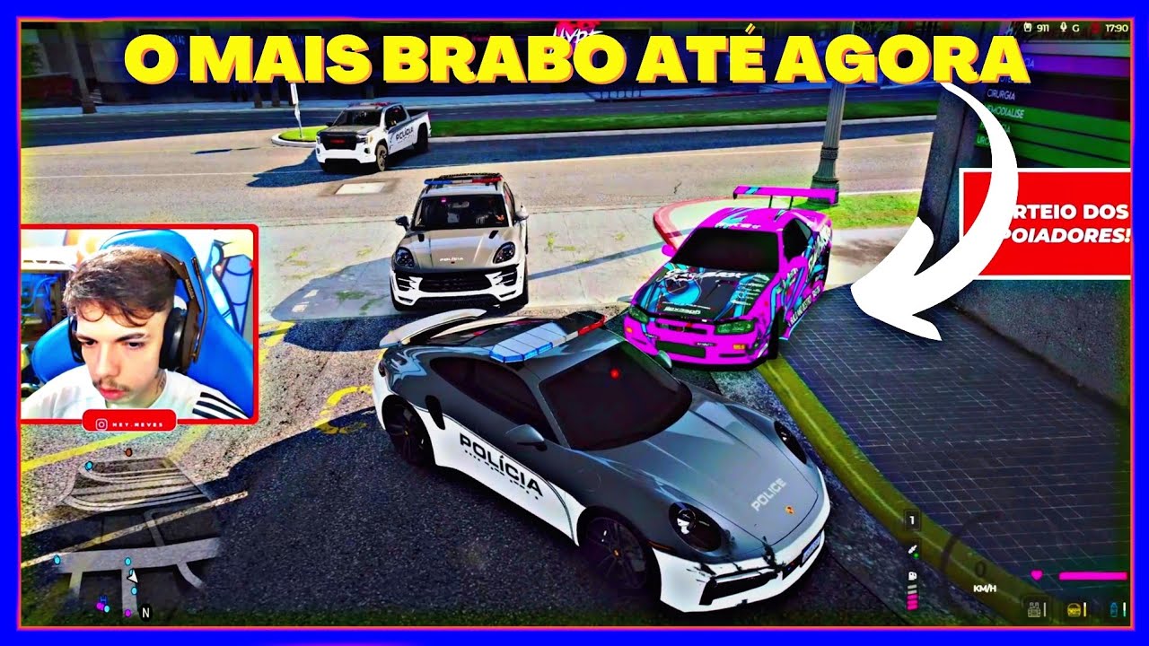 PILOTO DE FUGA DESAFIOU A POLICIA DO HYPE - BKINHO RP CLIP'S
