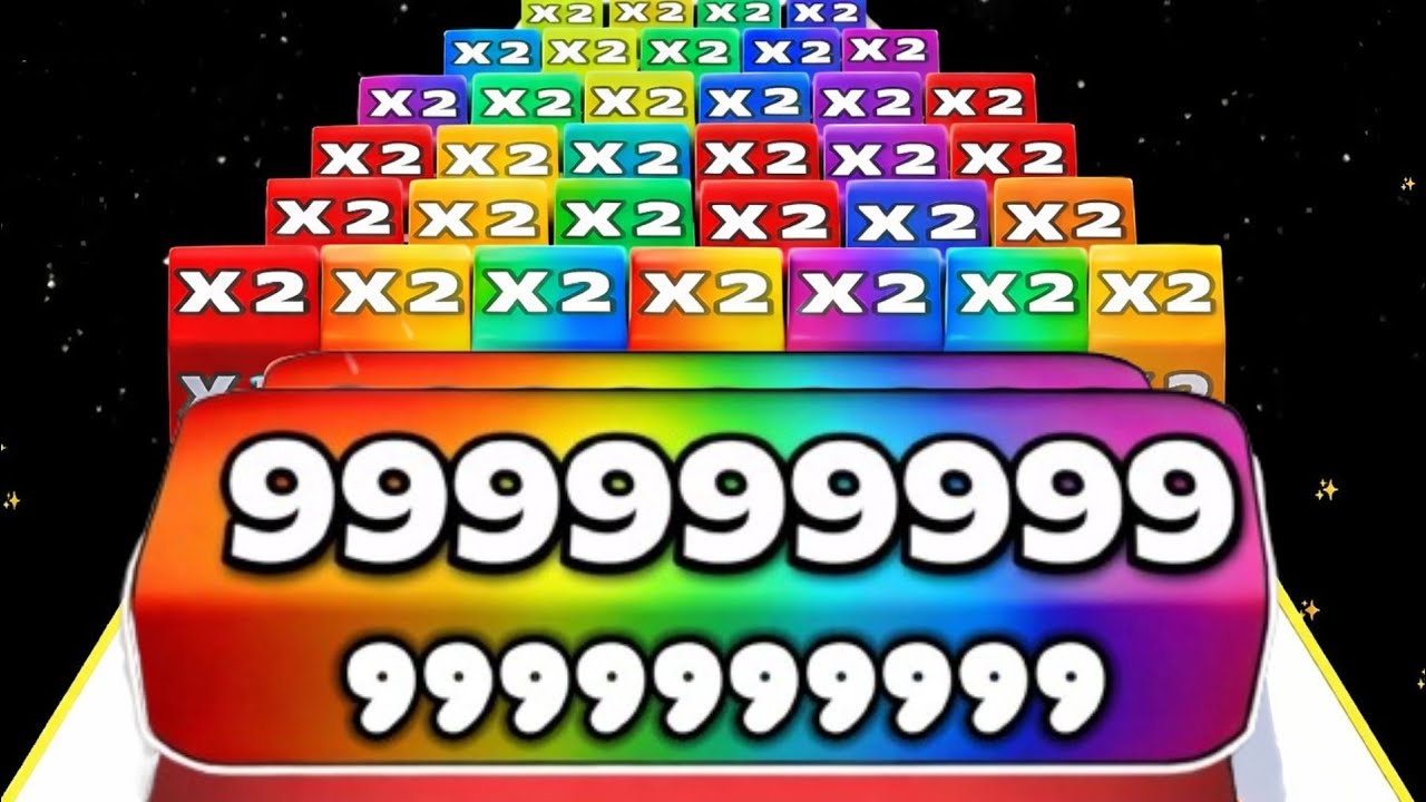 🤣  JELLY RUN 2048 Cubes (1Q: 1,000,000,000,000,000) 🆚 Huggy Story - Help Me 2048 gameplay part 55