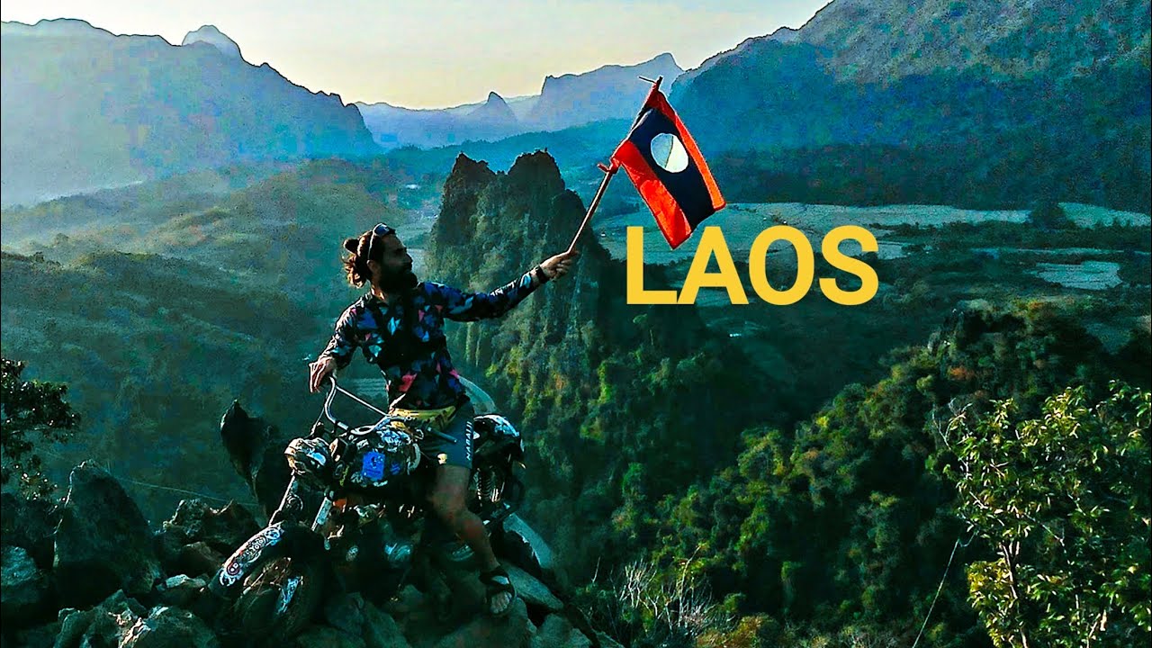 🇻🇳LAOS'dan Devam Ediyoruz.. Bisikletle LAOS 1. Bölüm