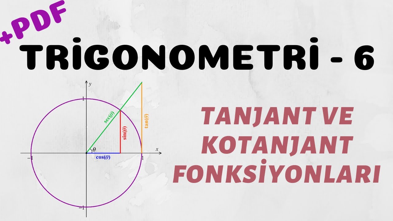 Trigonometri - 6 (Tanjant ve Kotanjant Fonksiyonları)