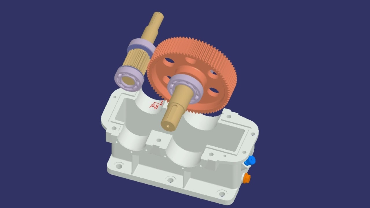 Cylindrical gear reducer