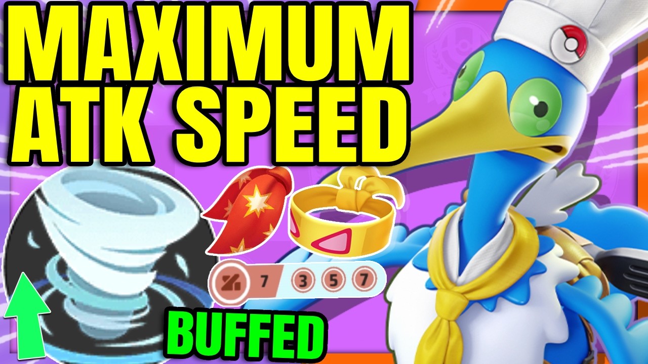 HURRICANE on CRAMORANT now gives ATTACK SPEED so I had to try this BUILD... | Pokemon Unite