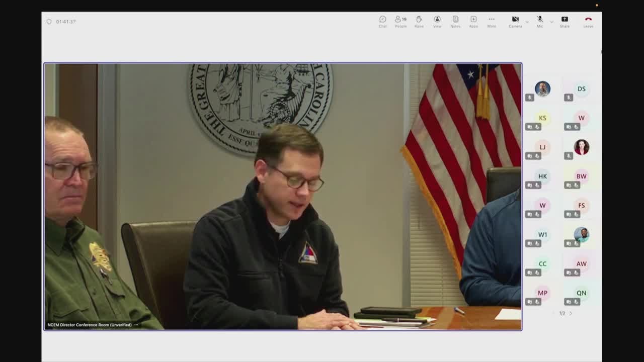 Gov. Stein update on emergency response and concerns in NC during  winter storm