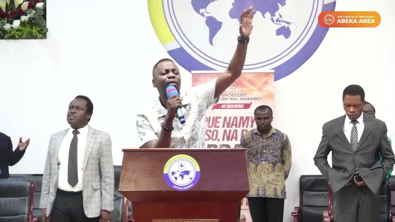Experience Spirit-filled worship with Elder Emmanuel Arthur at the CoP Abeka Area's Kratos All-night