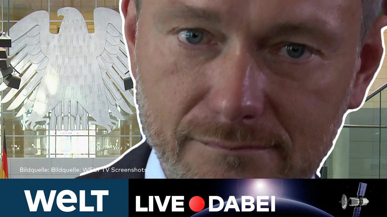 BUNDESTAG: Christian Lindner muss Rede und Antwort stehen – Regierungsbefragung | WELT Live dabei