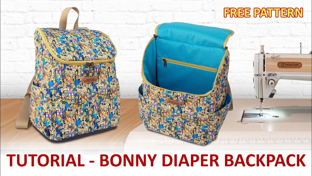 DIY Bonny Backpack - Free Pattern and Tutorial by Miko Craft - Cara membuat ransel