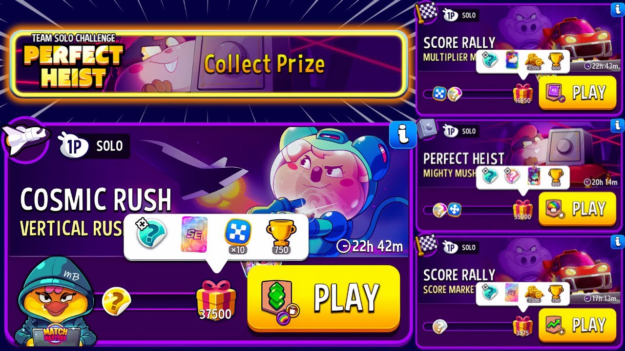 MATCH MASTERS x5 SOLO🔥 Vertical Rush, Mighty Mushrooms, Score Market, Multiplier Madness, Lightning