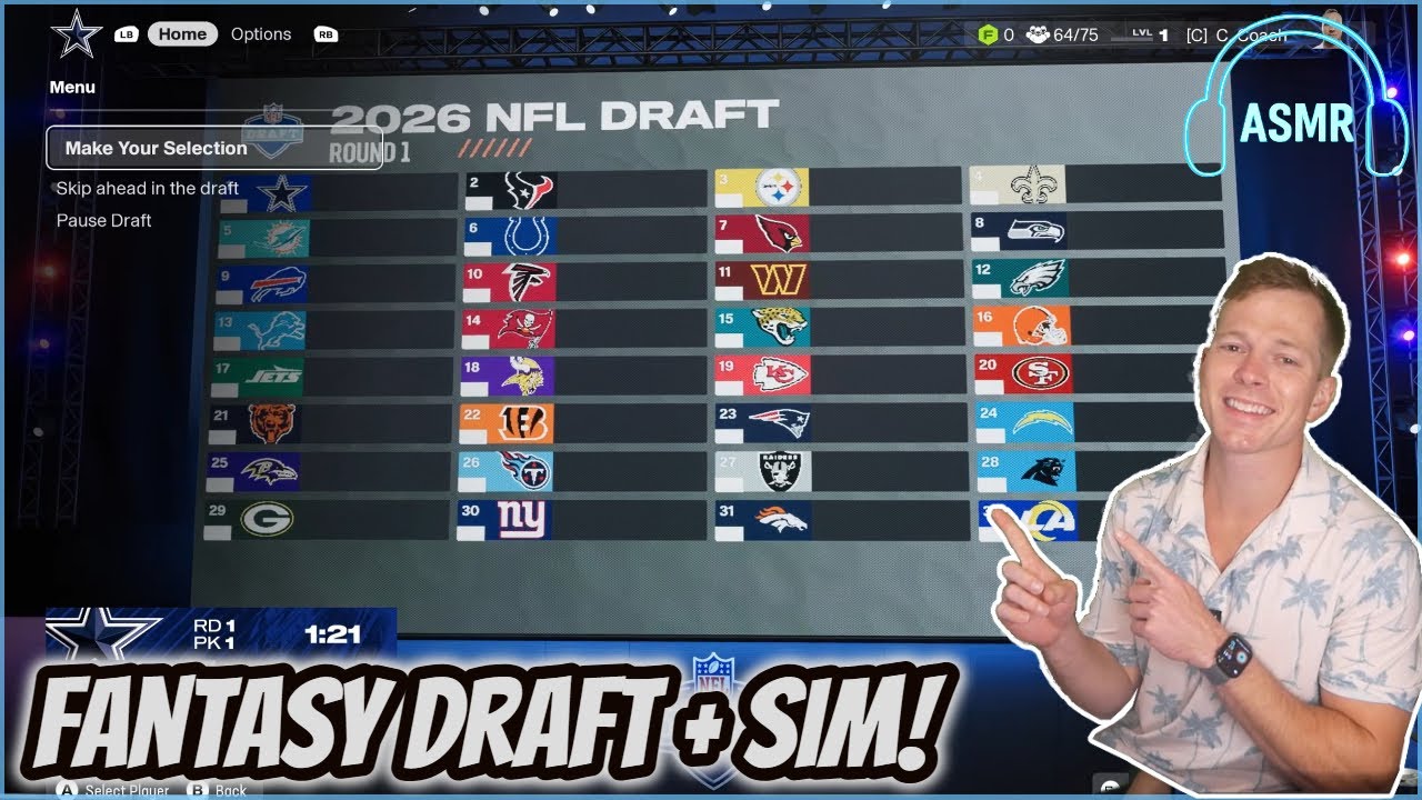 Собираю команду мечты в Madden 26 🍕 | Симулятор сезона ASMR