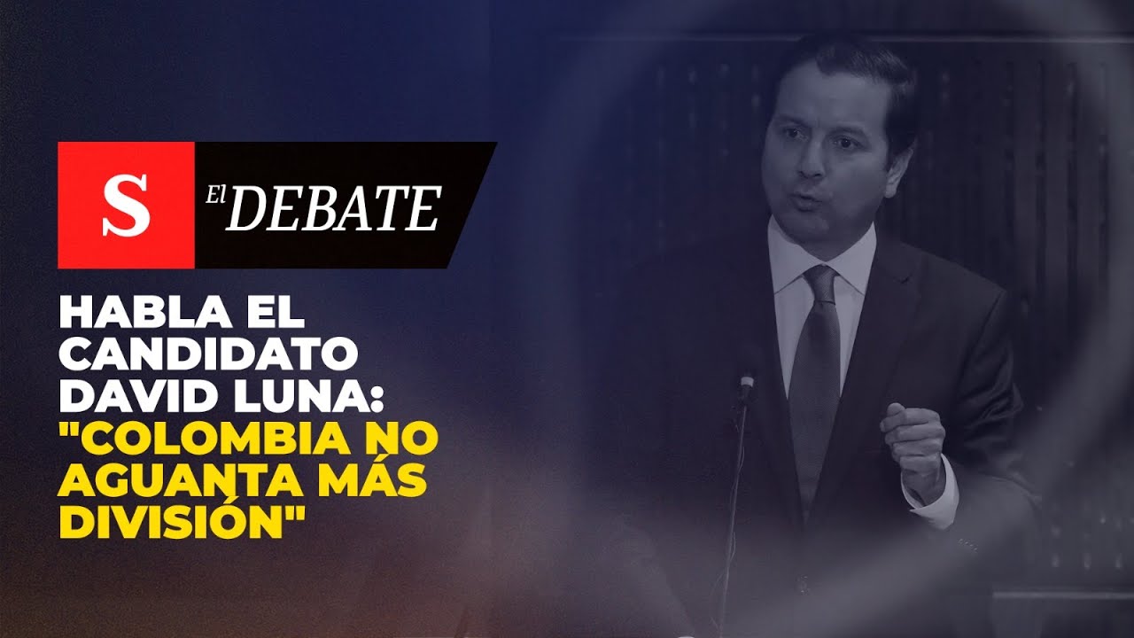 Habla el candidato presidencial David Luna: 