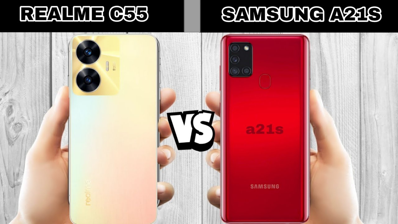 realme c55 vs samsung a21s full comparison.