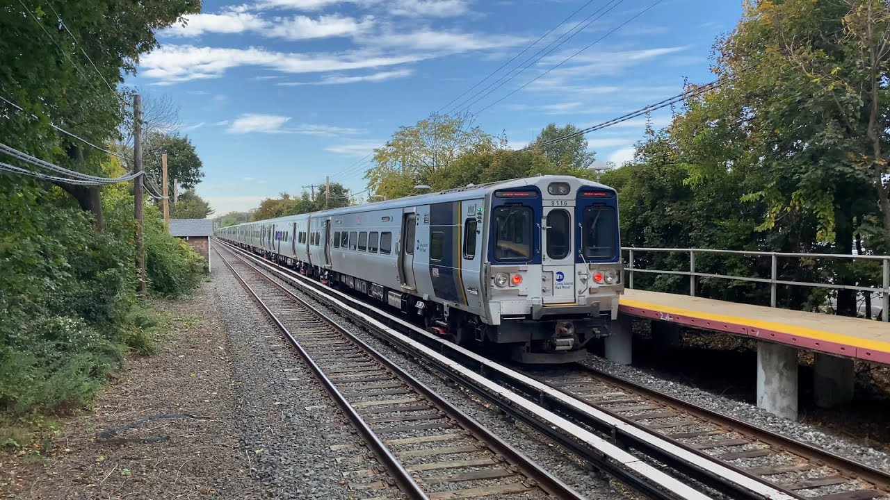 MTA Long Island Rail Road Kawasaki M9 Multiple Unit Train Action (10/25/23)