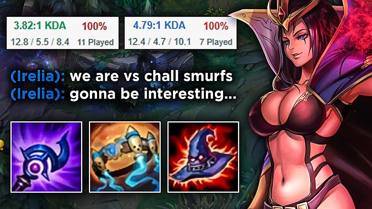 When 95% winrate Challenger smurfs meet my Leblanc in Platinum.