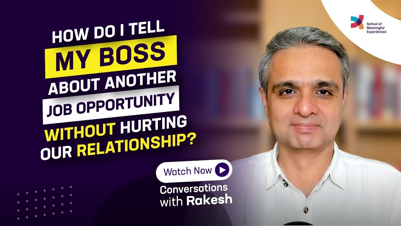 How do I tell my boss about another job opportunity without hurting our relationship? |Episode 53|