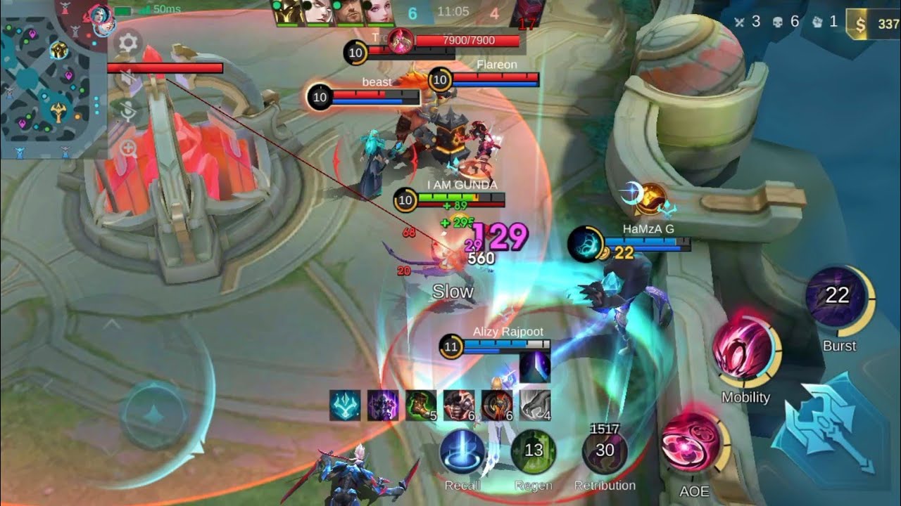 ⚡ Сборка на максимальный урон – геймплей MOBA Legend 5v5