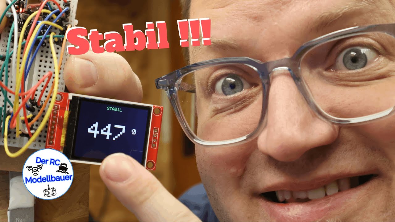 ESP32 Waage: HX711 Modul auf ST7735 Display visualisiert 📟
