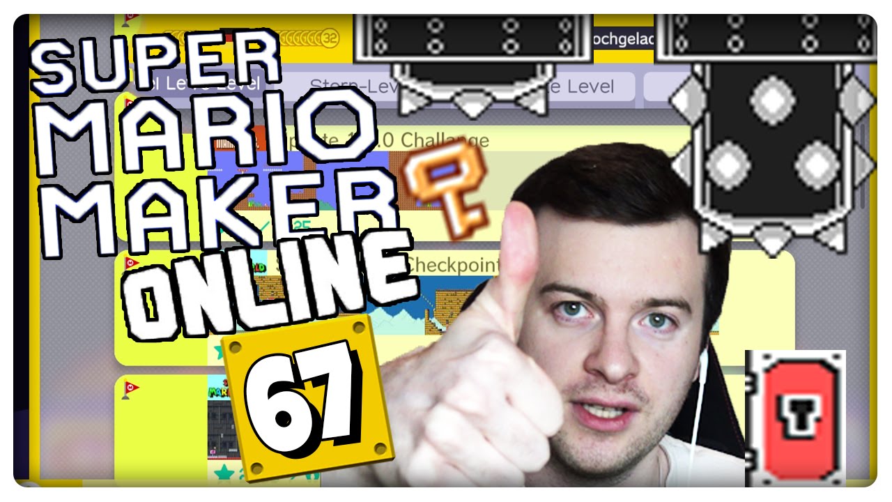 SUPER MARIO MAKER ONLINE Part 67: Update mit Schlüsseln, Schlüsseltüren, rosa Münzen & Dornensäulen