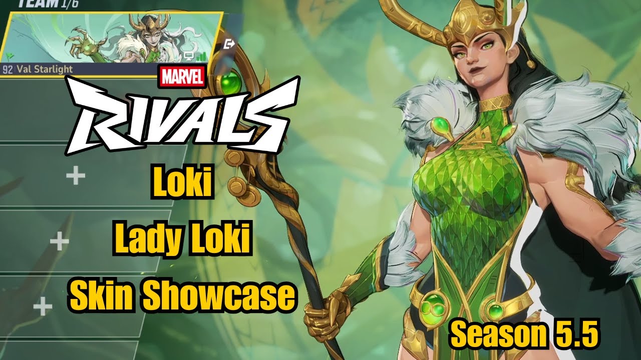 Loki | Lady Loki Skin Showcase | Marvel Rivals Gameplay Season 5.5