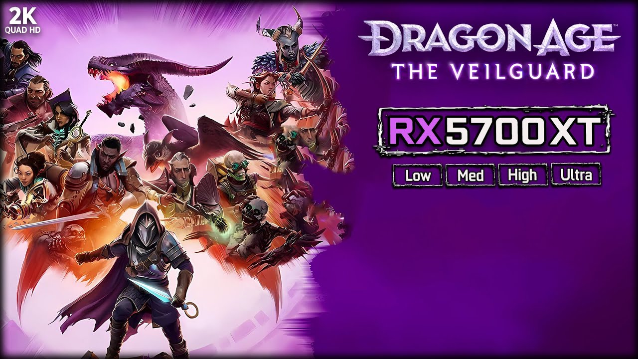 Dragon Age Veilguard Test in RX 5700 XT [1440p Low, Med, High, Ultra Settings]