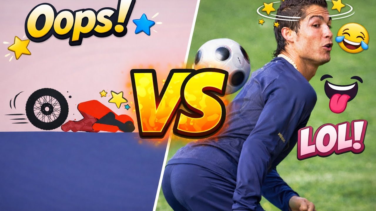 Best falls | Cristiano Ronaldo x stickman dismount | funny 🤣 #2 #trending football
