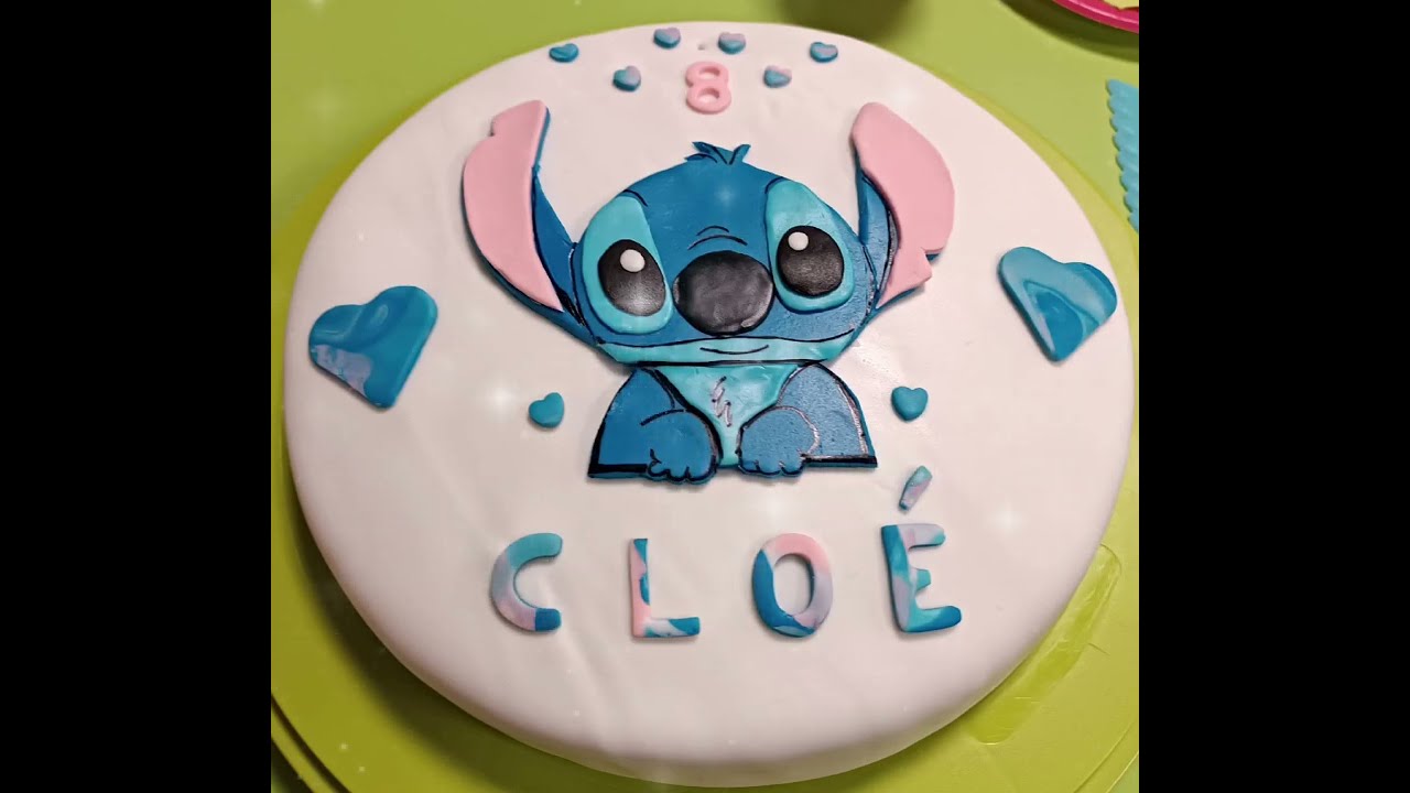 Gâteau en pâte à sucre "Stitch" ❤️❤️❤️