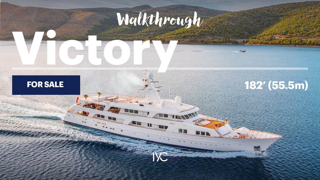 VICTORY | A walkthrough of the classic 182' (55.5m) Feadship rebuilt superyacht | For sale with IYC