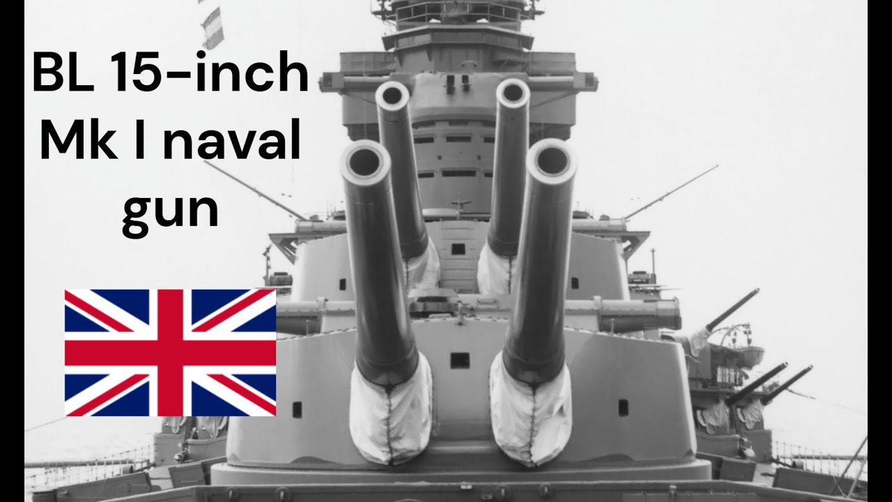 BL 15-inch Mk I naval gun footage compilation