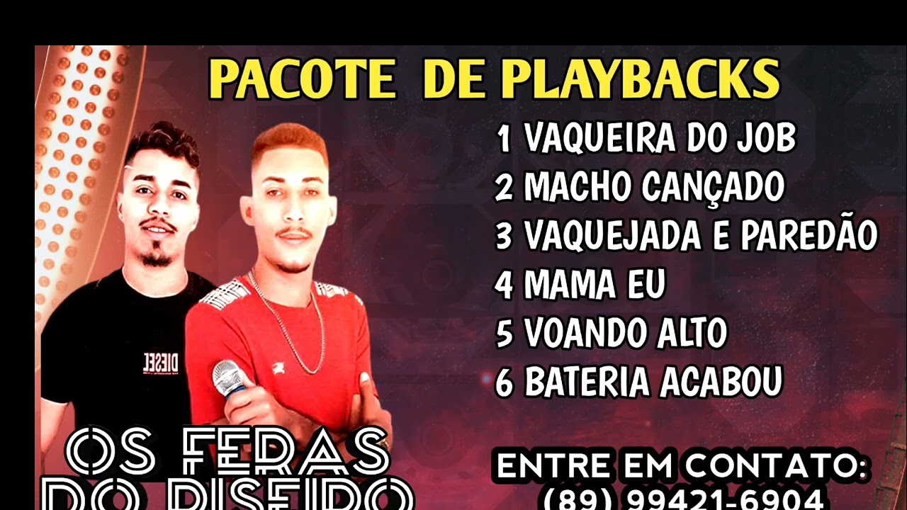 PACOTE DE PLAYBACKS OS FERAS DO PISEIRO JULHO 2025