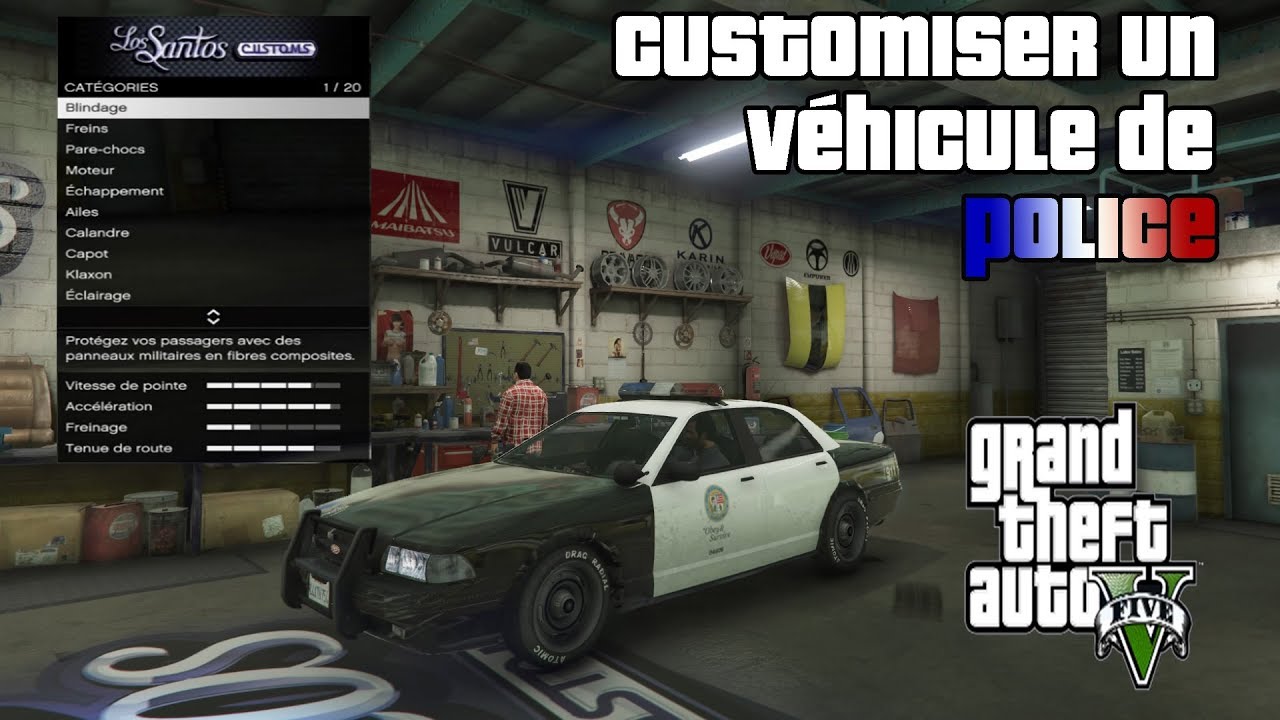 COMMENT CUSTOMISER UN VÉHICULE DE POLICE SUR GTA 5 /SEYTI