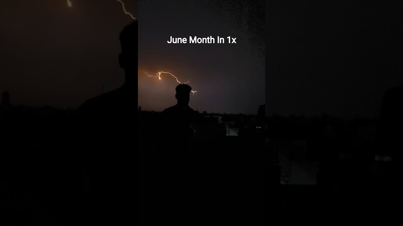 Monsoon In June ⛈️ #thunderstorm #night #monsoon2026 #rain