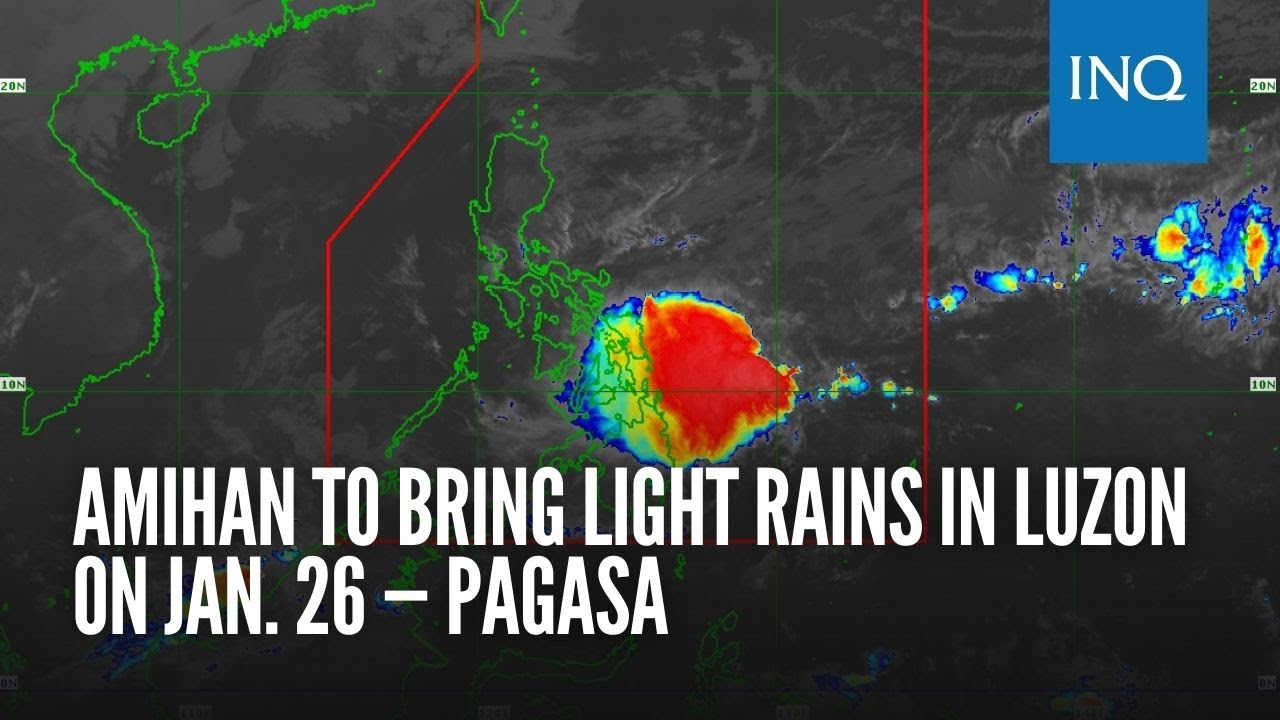 Amihan to bring light rains in Luzon on Jan. 26 — Pagasa