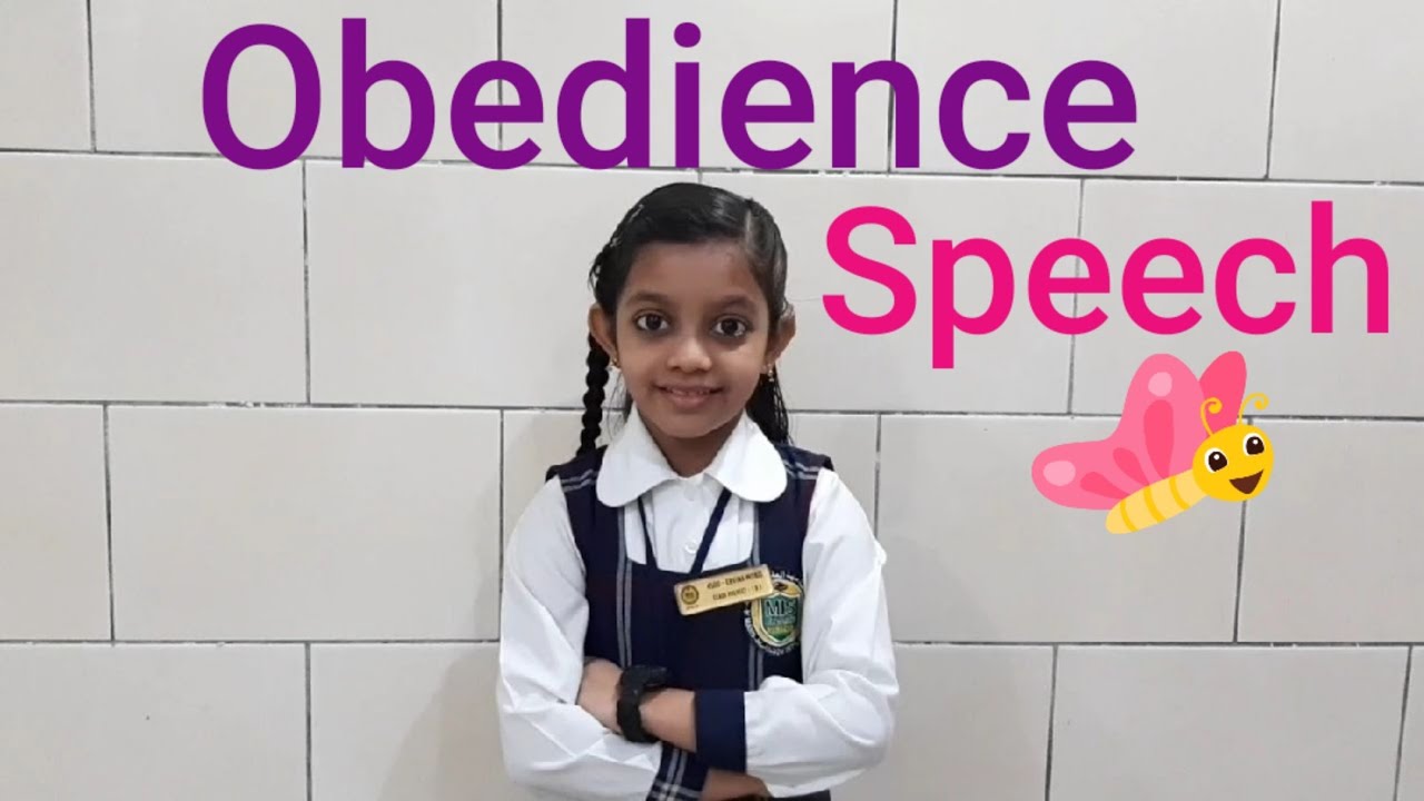 Obedience Speech/ Speech on Obedience in School/Obedience speech for students/Obedience Elocution