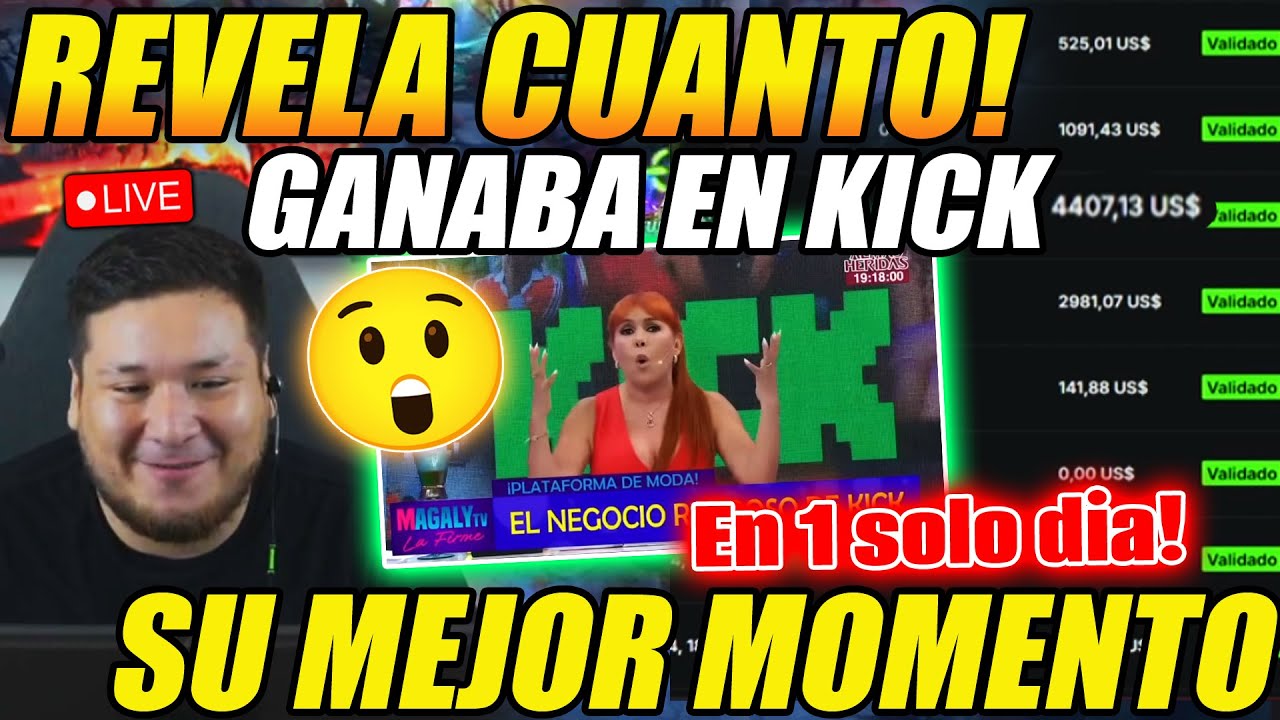 😲KINGTEKA enseña cuánto DINERO ganaba en KICK en su MEJOR MOMENTO😲 Reacciona a MagalyTV