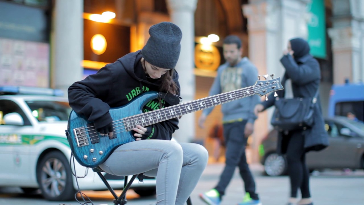 Busking - Isn't She Lovely [solo bass cover]