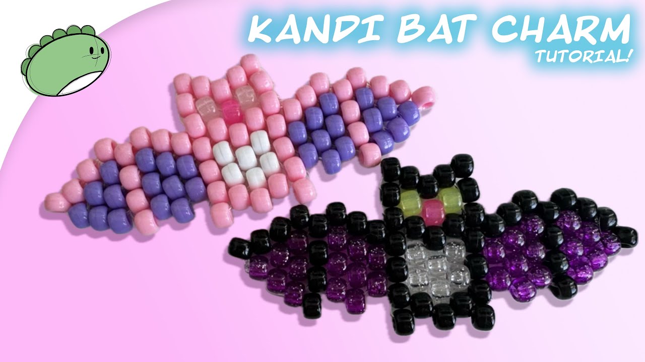 Kandi Bat Charm Tutorial (Work with Me)