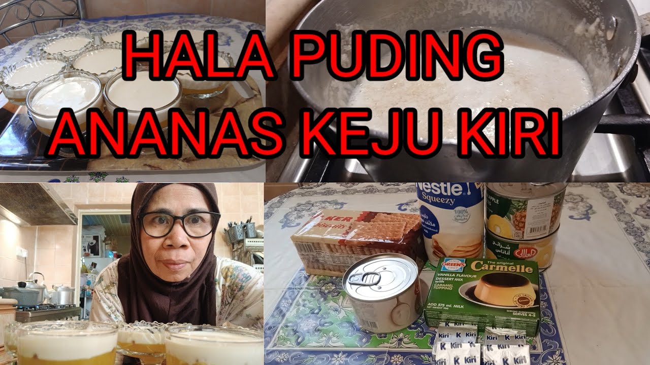 🔴CARA MEMBUAT‼️PUDING ANANAS KEJU KIRI MANIS COCOK BUAT TAKJIL ⁉️