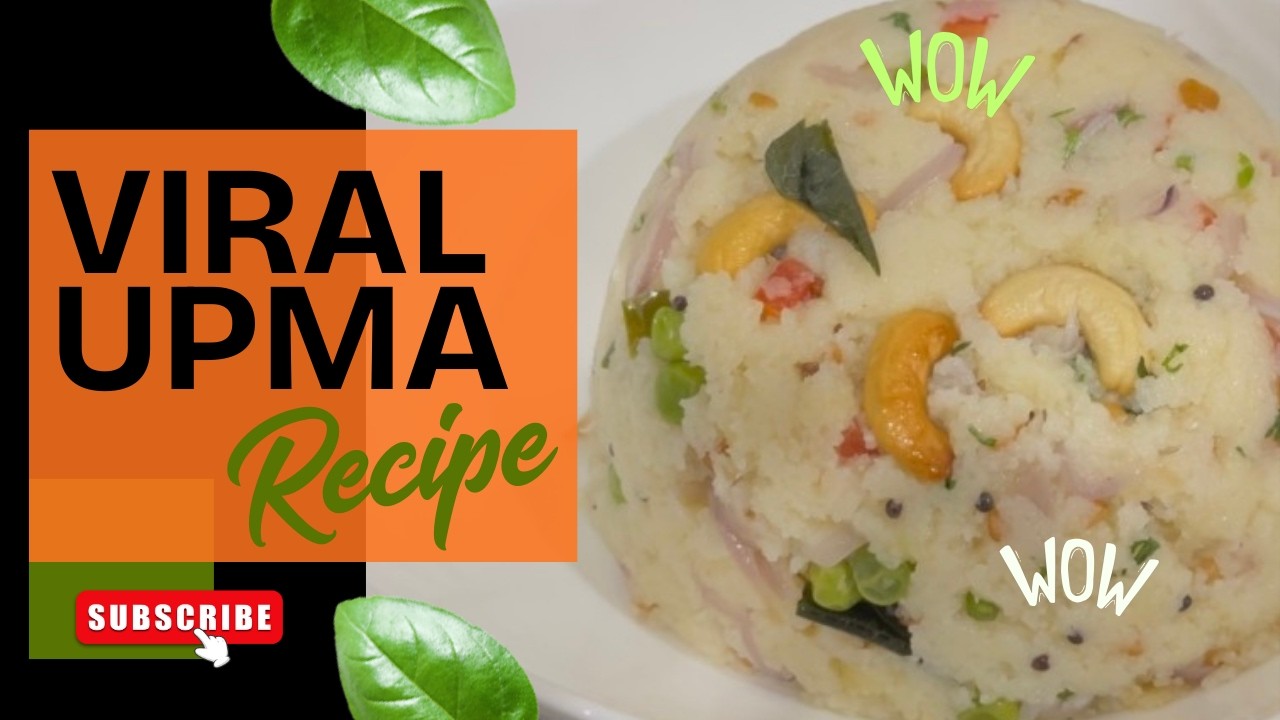 Perfect Soft Upma Recipe | Quick & Easy Breakfast Recipe 🍲