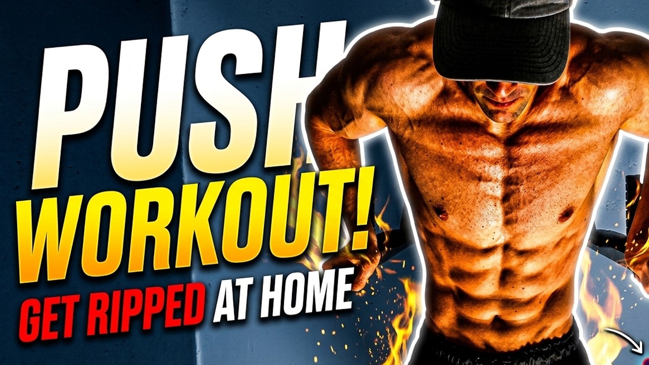 BEST Push Workout At Home // Calisthenics Push Workout Upper & Lower Body Push Workout for Men