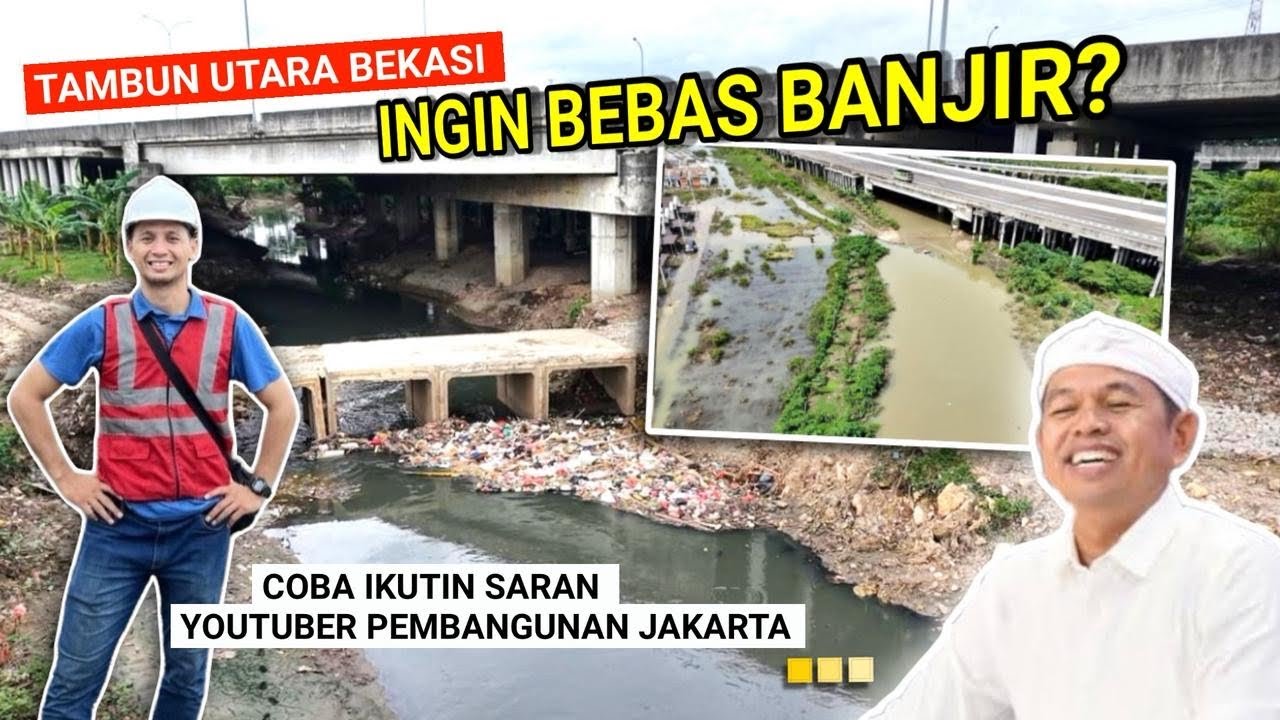 TAMBUN UTARA BEKASI INGIN BEBAS BANJIR⁉️COBA IKUTIN SARAN YOUTUBER PEMBANGUNAN JAKARTA AFA CHANNEL