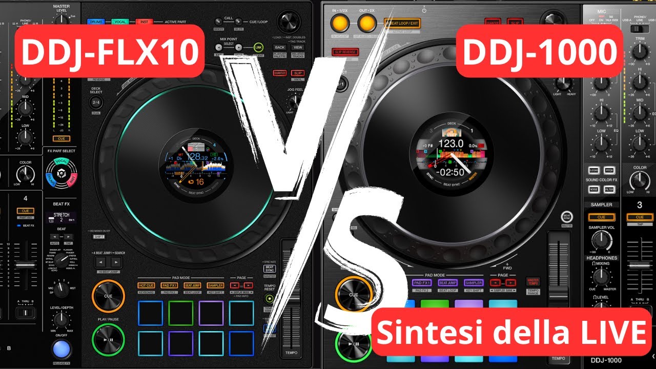 DDJ FLX10 - DDJ 1000 a confronto. Sintesi della LIVE del 8 Aprile 2023