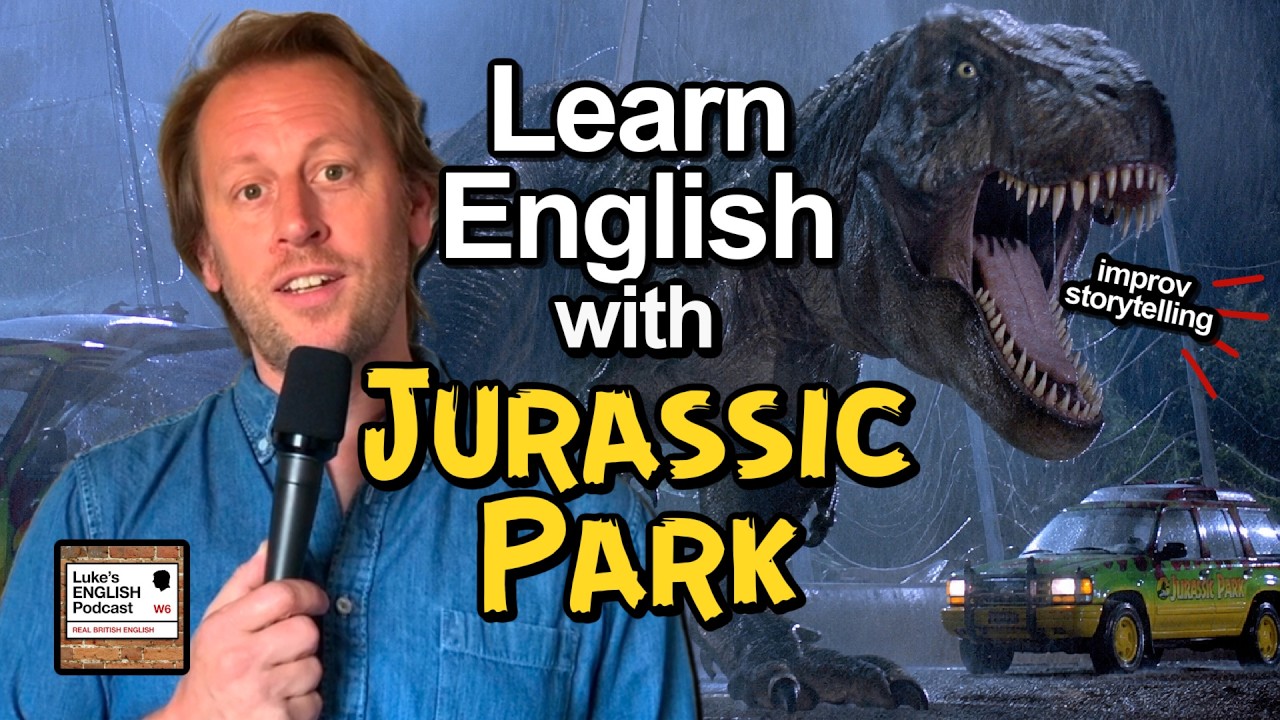 Luke&rsquo;s Improvised Storytelling: Jurassic Park 🦖 [1004] Listen & Learn English