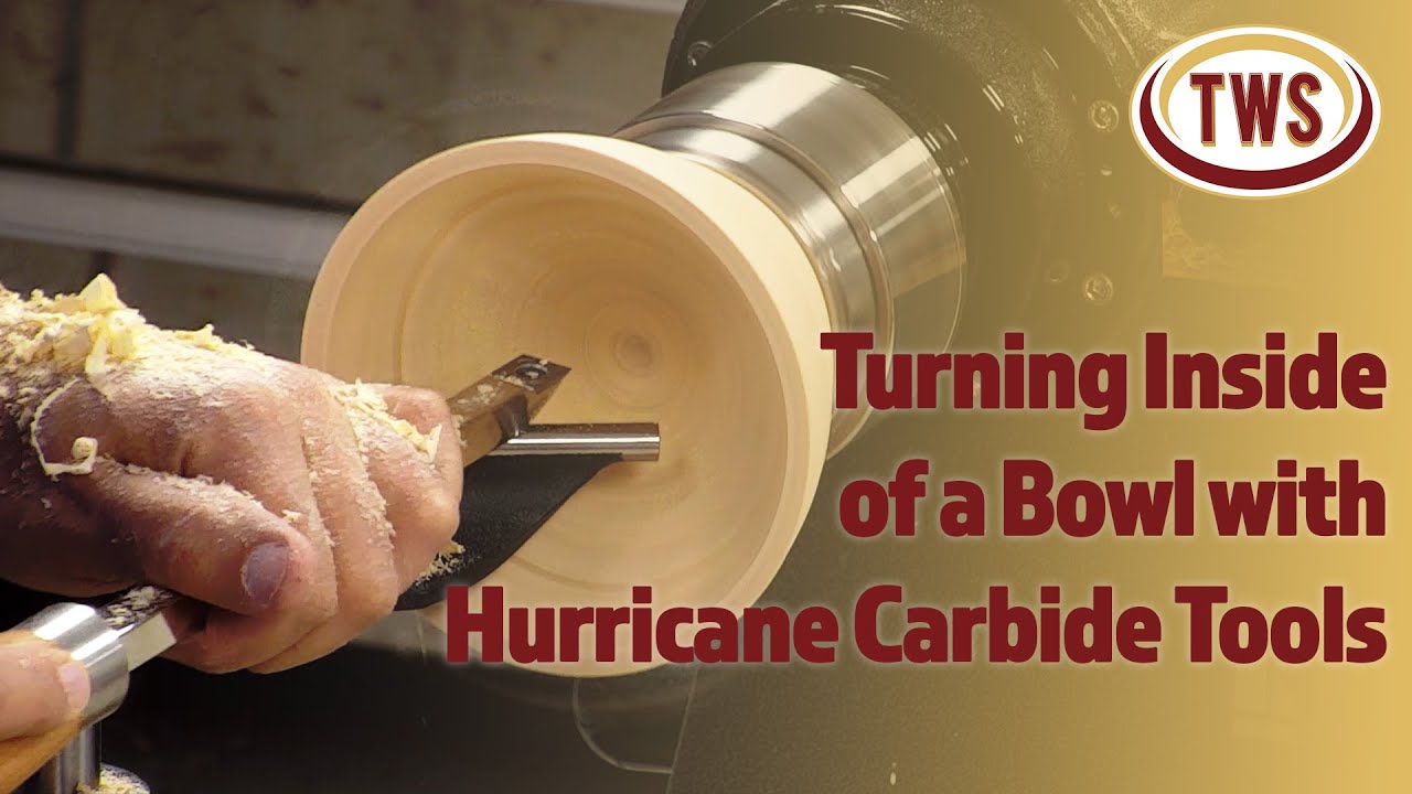 Обработка внутренней поверхности чаши твердосплавными инструментами Hurricane — The Woodturning S...