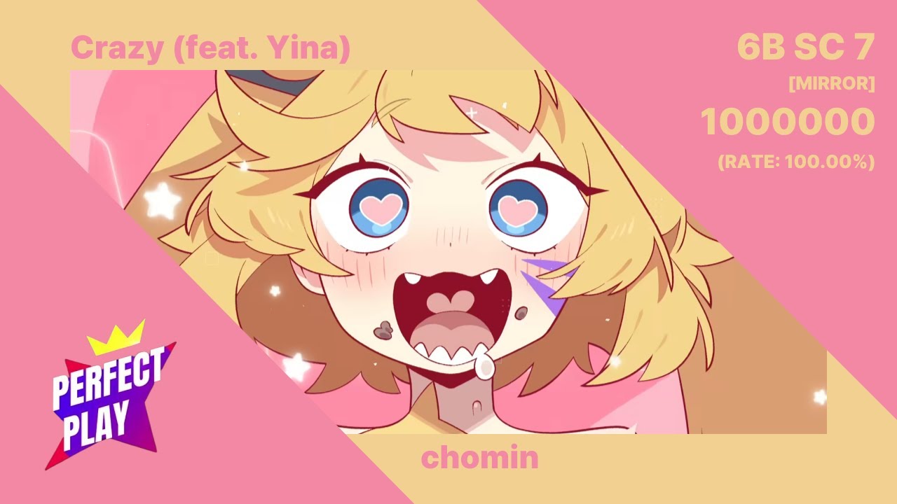 〚DJMAX RESPECT V〛Crazy (feat. Yina) - chomin _ 6B SC 7 (MIRROR) PERFECT PLAY