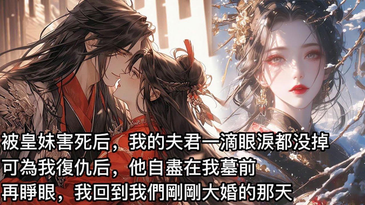 【完結】被皇妹害死后，待我一向冷淡的夫君一滴眼淚都没掉，可之后親手為我復仇后，他自盡在我墓前！原來他愛慕我已久，只是一直覺得我心屬竹馬，才不敢表白心跡。再睜眼，我回到我們剛剛大婚的那天！ #蔓蔓書屋