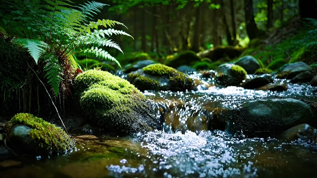 24/7 River Sounds 🌿 Deep Sleep, Calming Forest Stream & Gentle Birds