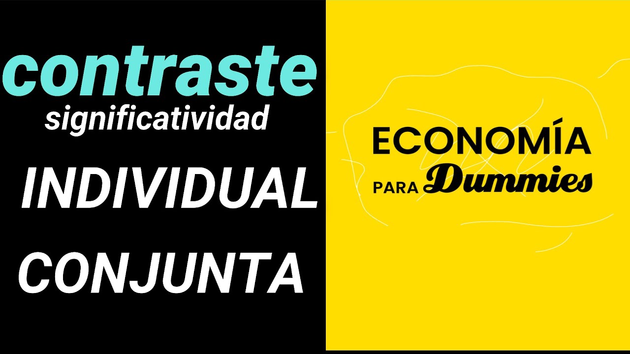 CONTRASTE hipótesis INDIVIDUAL y CONJUNTA. Ejercicios Econometría👌