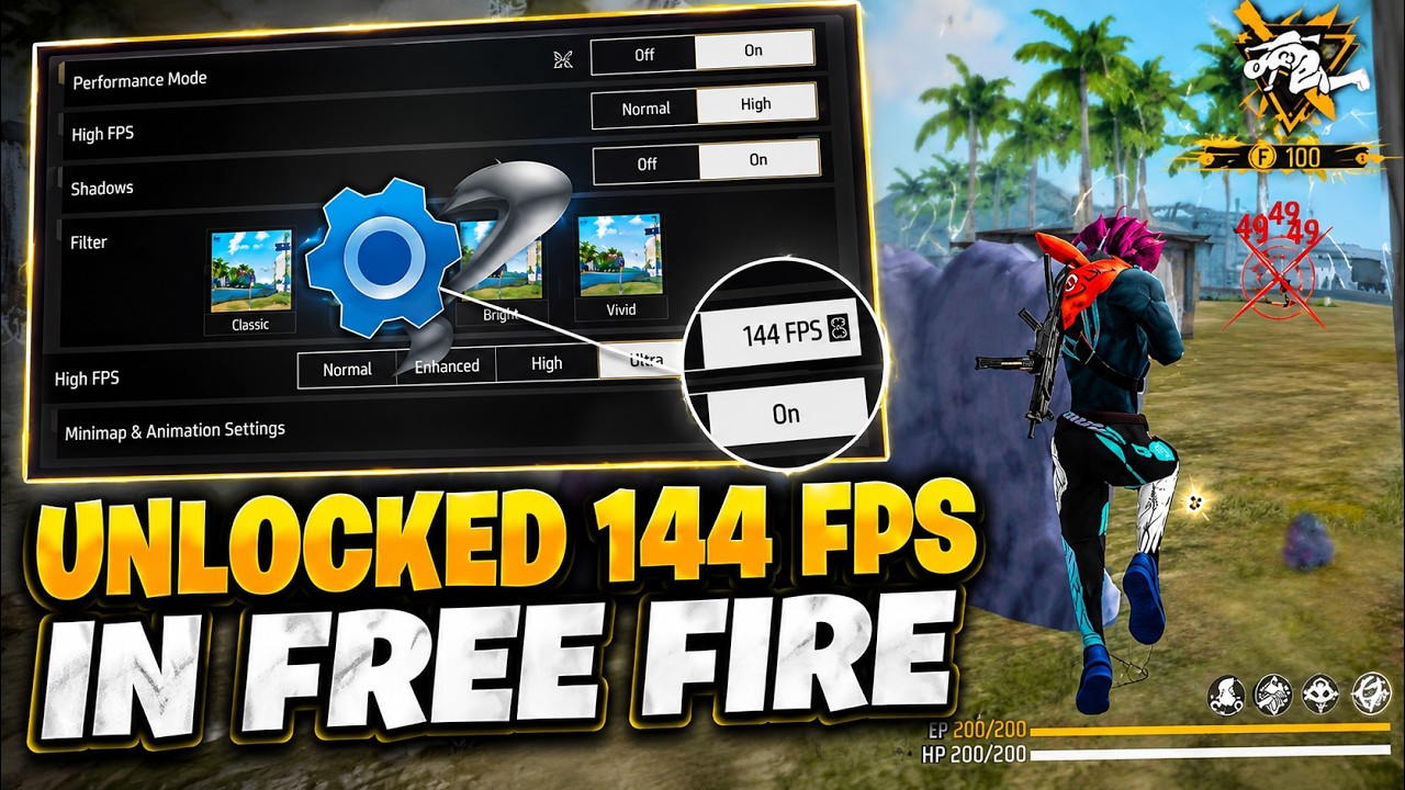 Unlock 144 FPS in Free Fire! 😱 BS5/MSI 5 Secret Settings (2026)