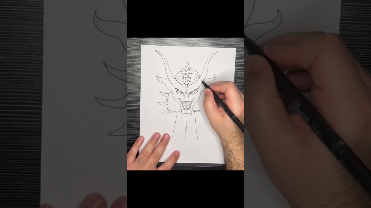 How to draw King Ghidorah