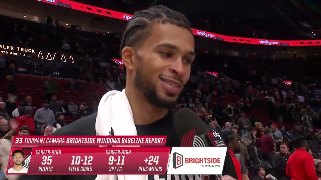 Toumani Camara Postgame Interview | Brightside Windows Baseline Report | vs Nets | March 23, 2026