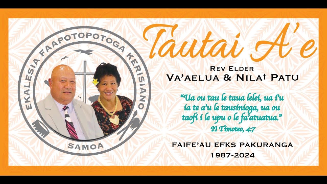EFKS PAKURANGA - Rev Elder Va'aelua & Nila Patu Slideshow (1987-2024)